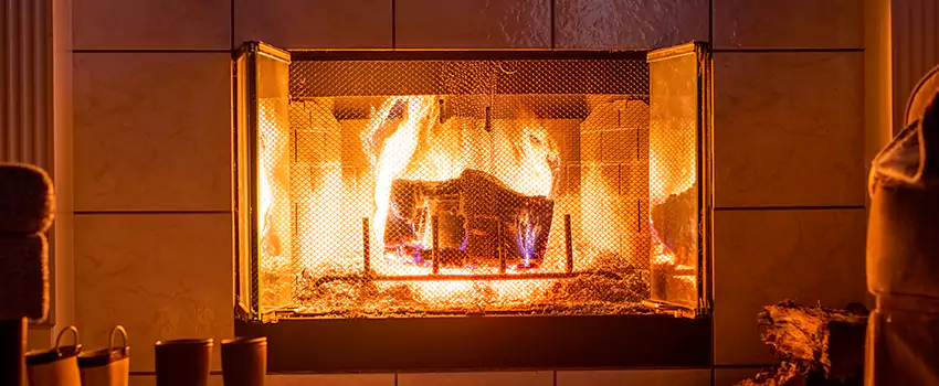 Mendota Hearth Landscape Fireplace Installation in Salisbury, North Carolina