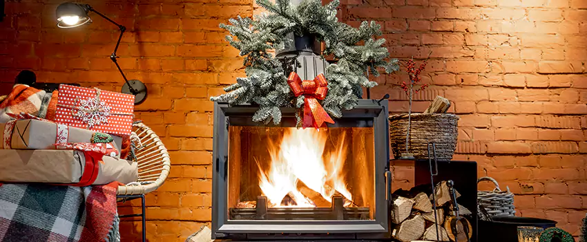 Travis Industries Linear Gas Fireplace Installation in Salisbury, North Carolina